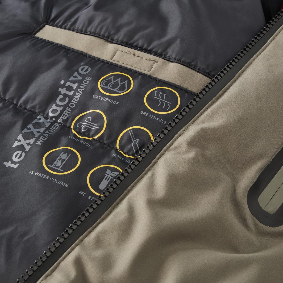 camel active Parka mit Wattierung, wasserdicht oliv