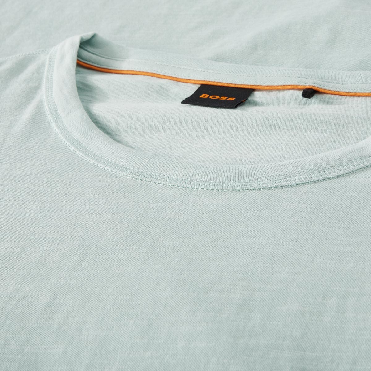 BOSS Basic T-Shirt aus Biobaumwolle mint