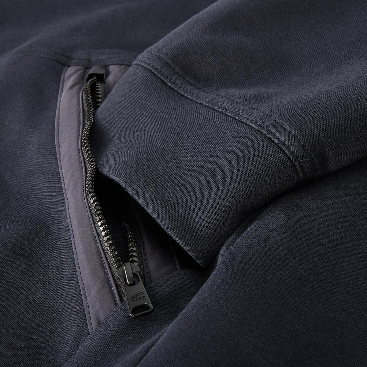 camel active Sweatjacke mit Stretch dunkelblau