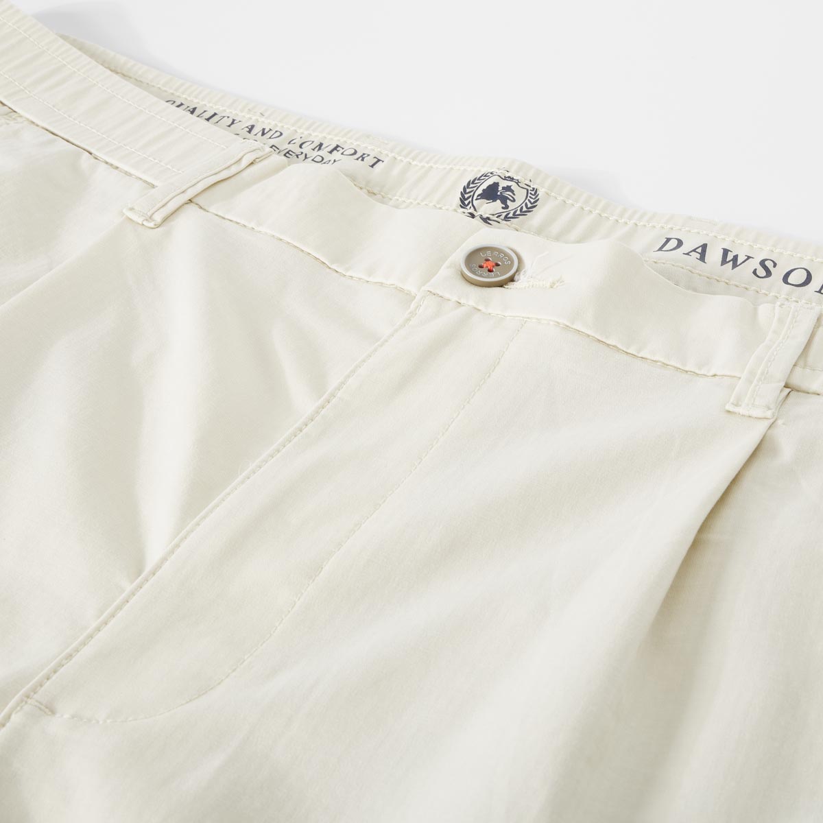 Lerros Stretch-Chino-Shorts, leicht cremeweiß