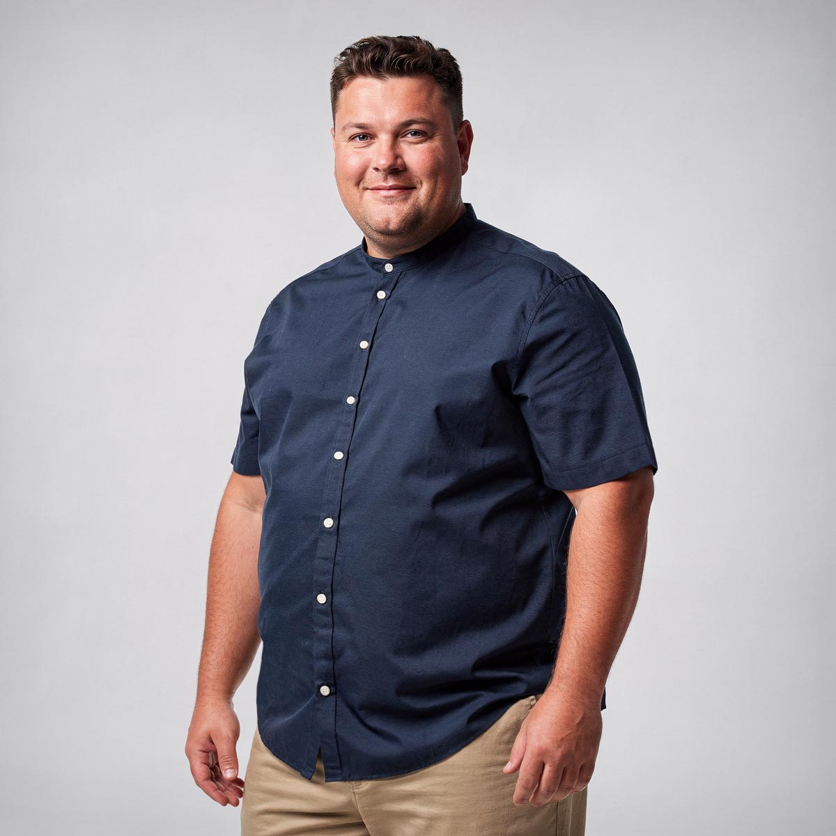 Pfundskerl Freizeithemd aus Baumwolle dunkelblau
