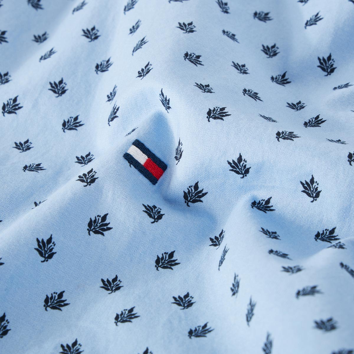 Tommy Hilfiger Freizeithemd mit Label-Stickerei hellblau