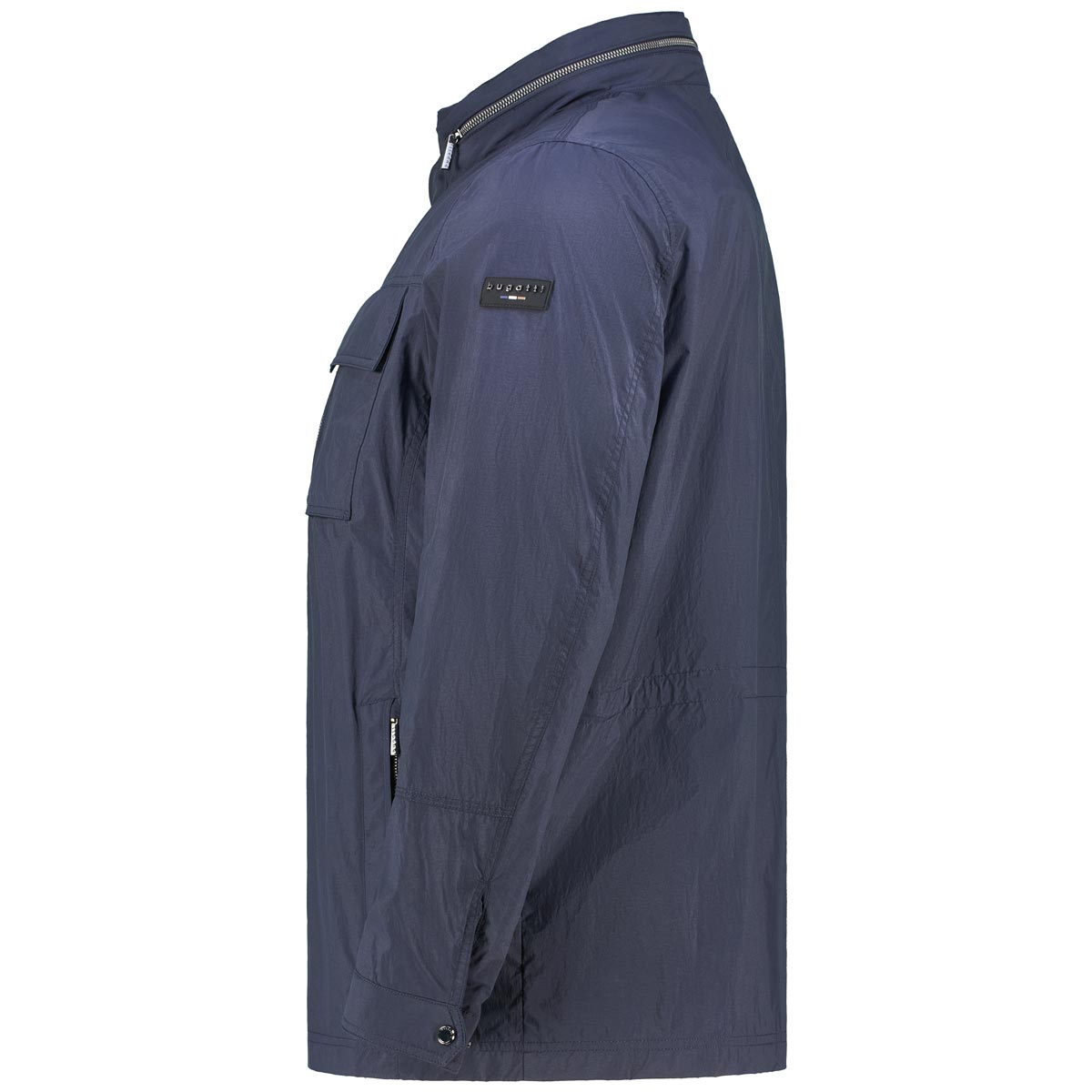 bugatti Leichte Jacke mit verstaubarer Kapuze, wasserabweisend dunkelblau