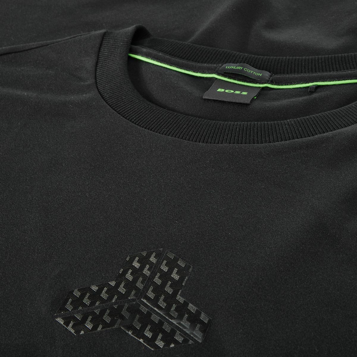 BOSS Longsleeve aus Baumwolle schwarz