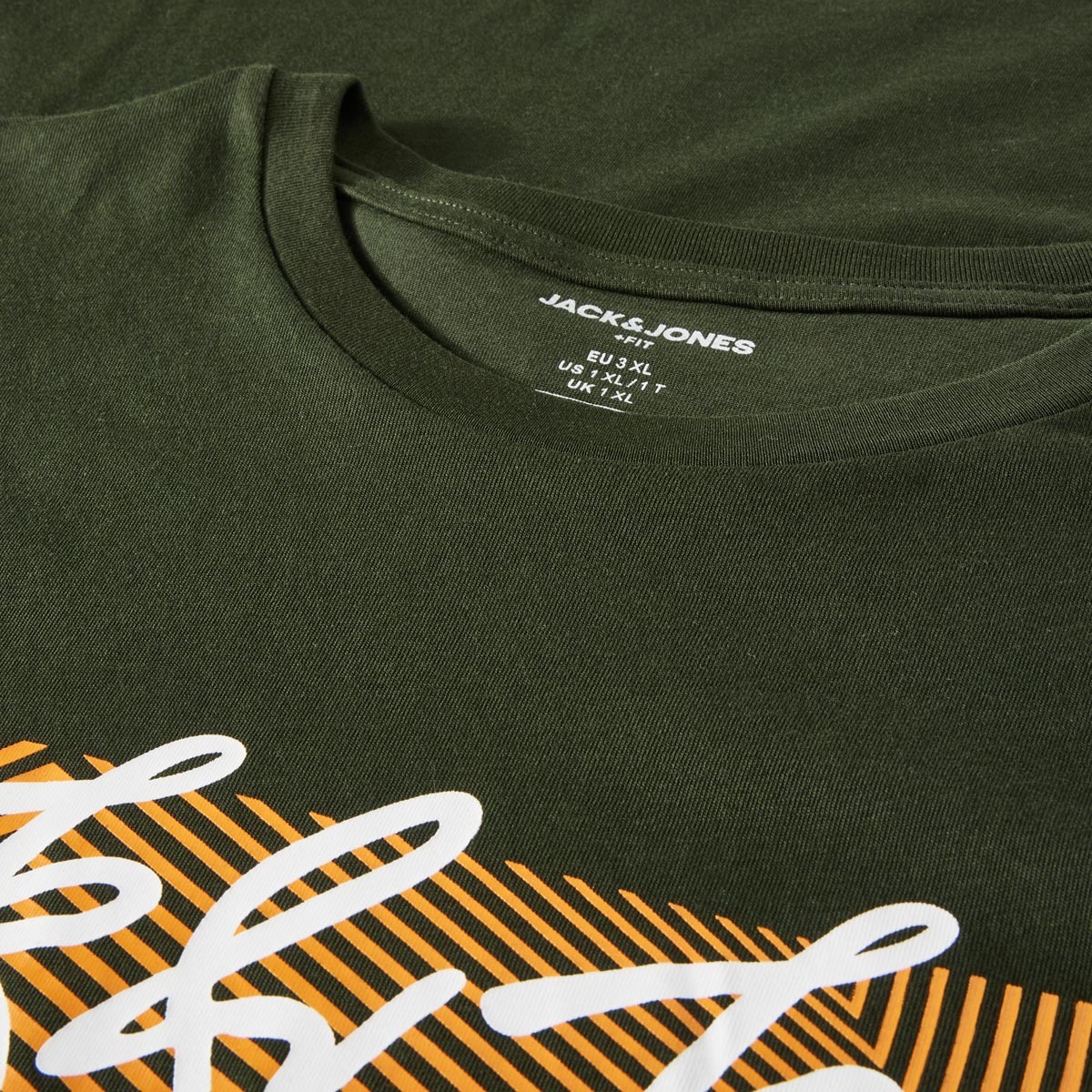 Jack&Jones T-Shirt mit Label-Print grün