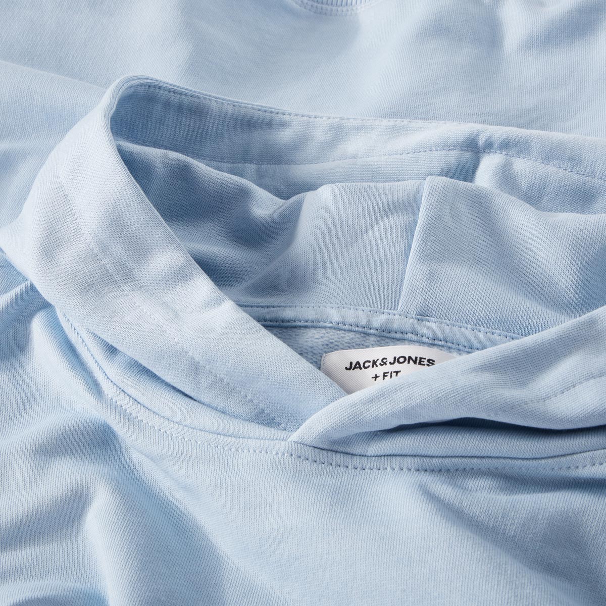 Jack&Jones Hoodie mit Print auf Vorder- und Rückseite hellblau