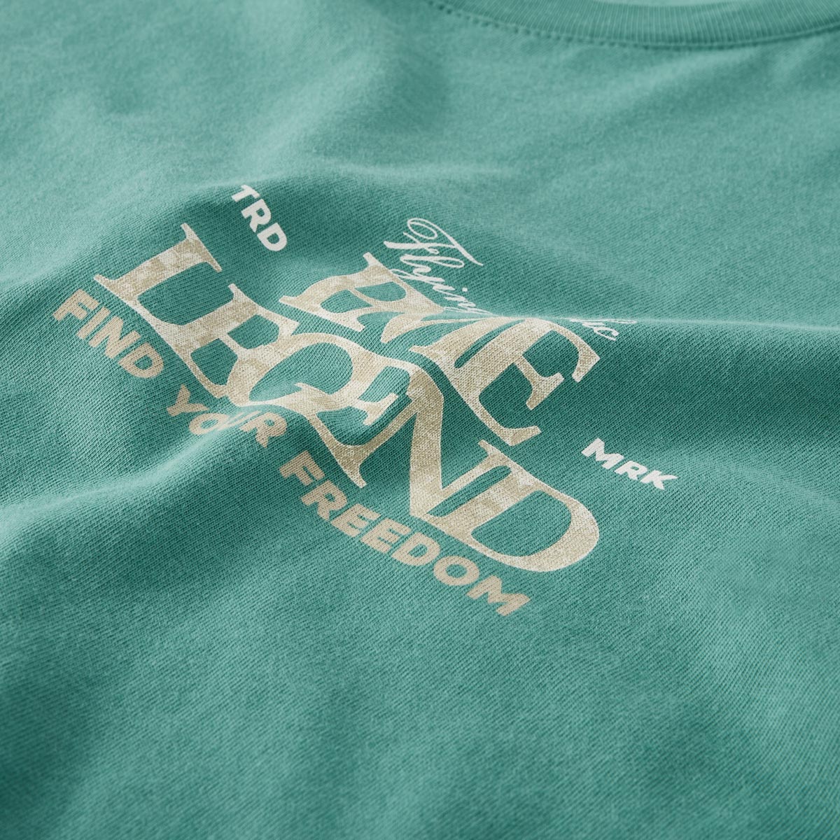 PME LEGEND T-Shirt mit Label-Print grün