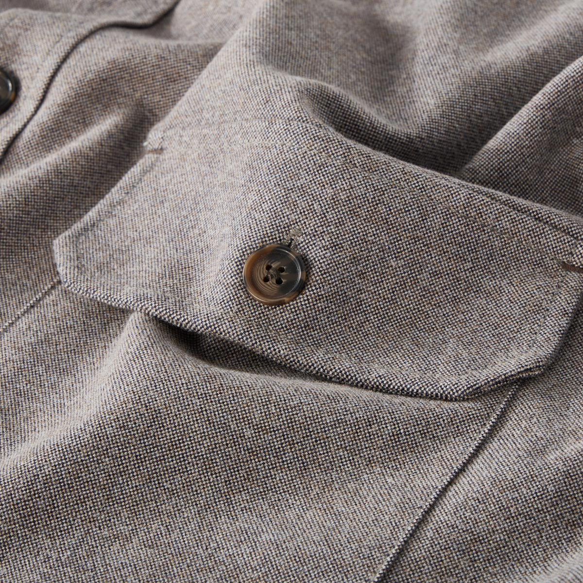 CASA MODA Overshirt mit Stretch braun