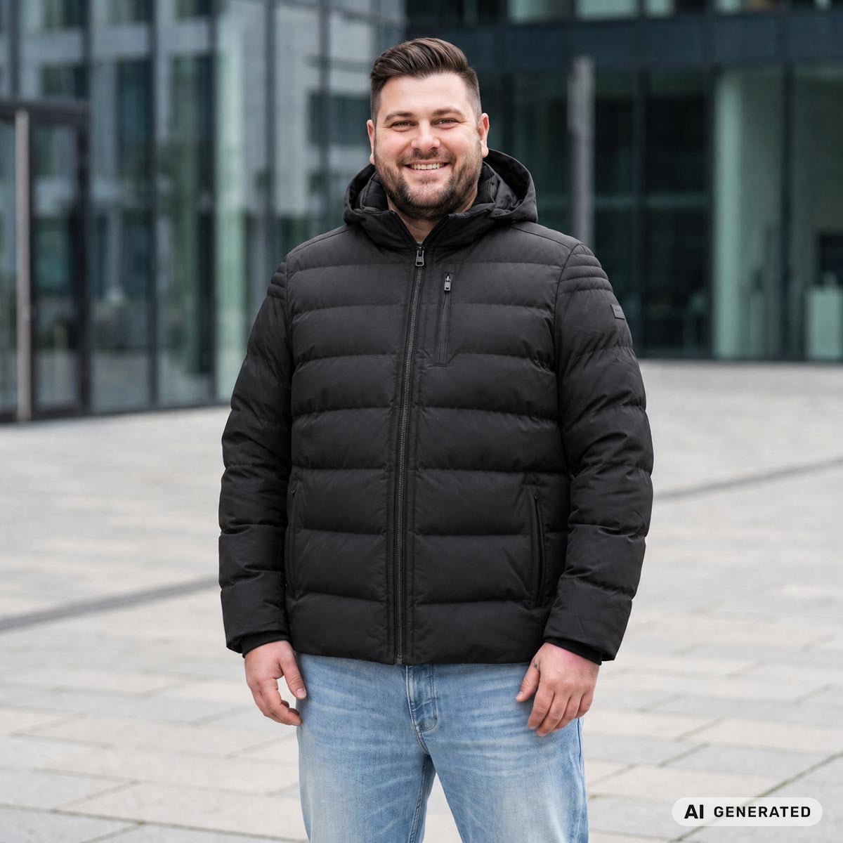 Wellensteyn Steppjacke "Blackjack Short", wind- und wasserabweisend schwarz