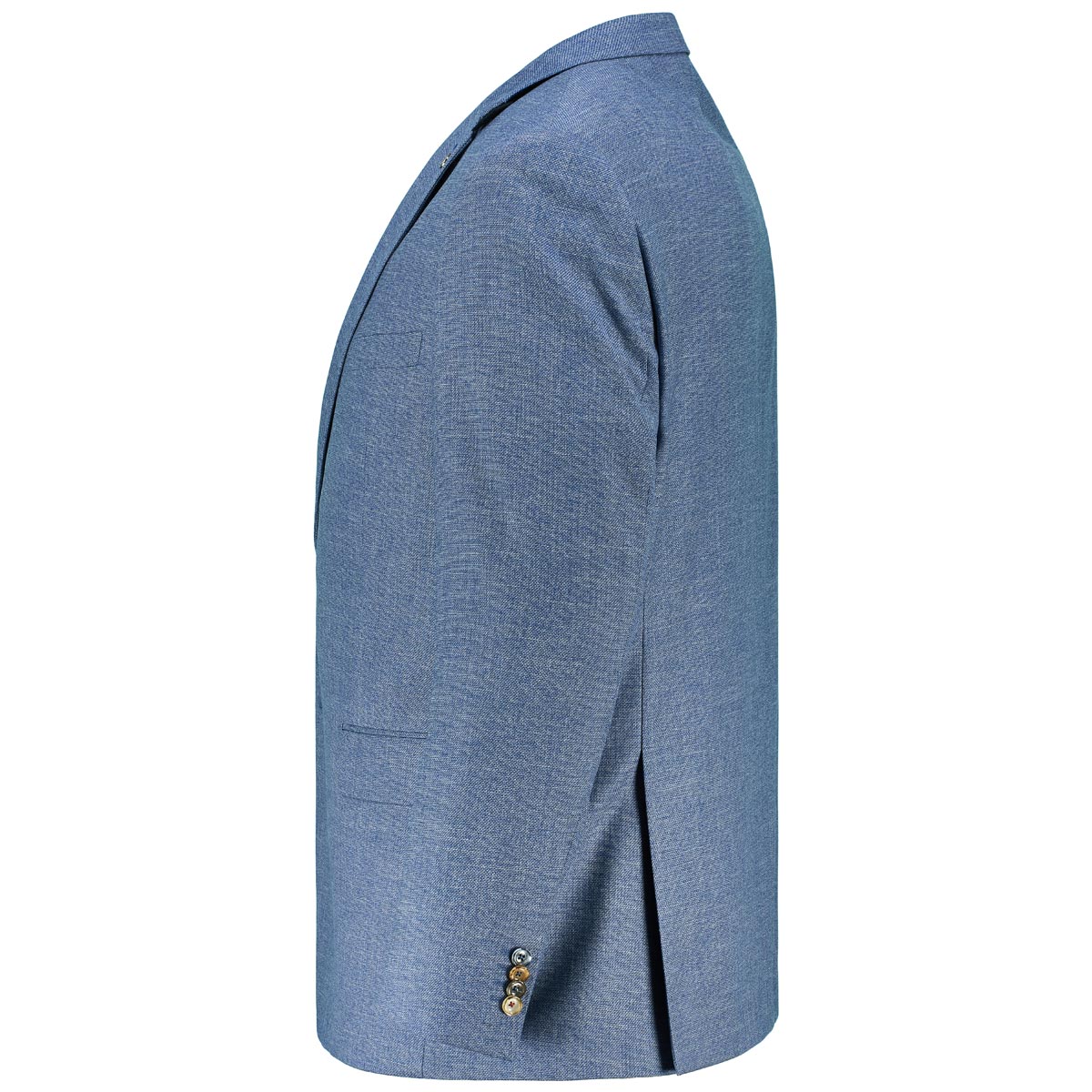 Digel Stretch-Sakko mit feiner Musterung  blau