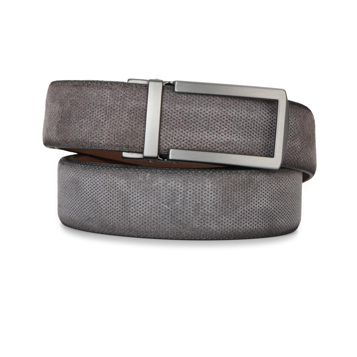 Eurex by Brax Gürtel aus Leder, Überlänge grau