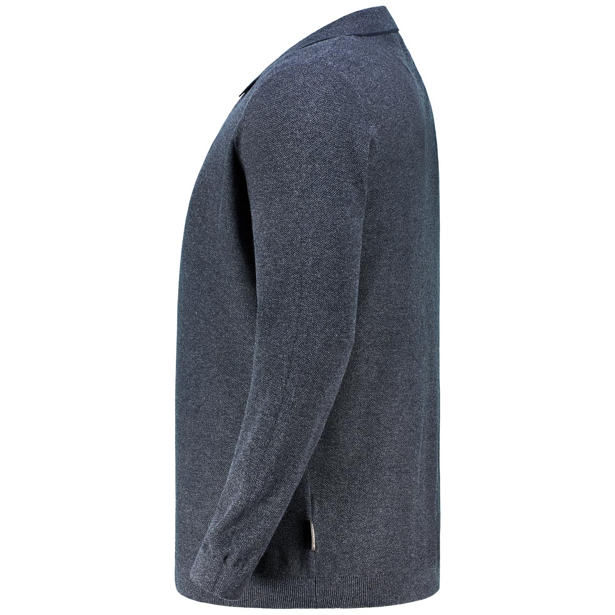 CASA MODA Strick-Poloshirt aus Baumwolle marine