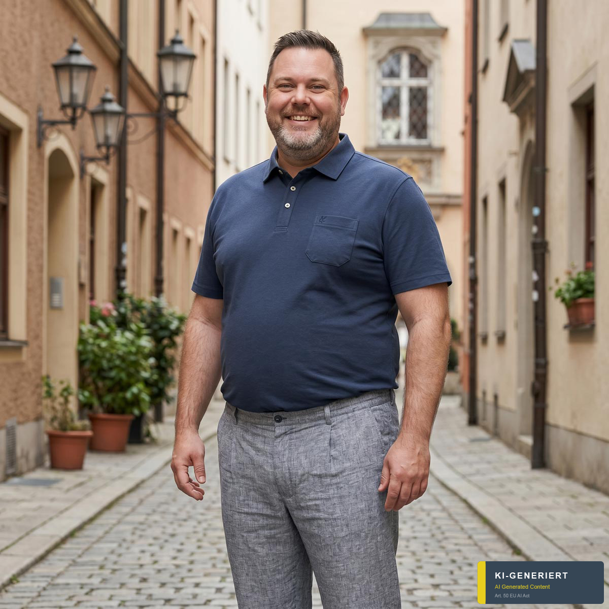 Hajo Poloshirt "Soft Knit", hautsympathisch marine
