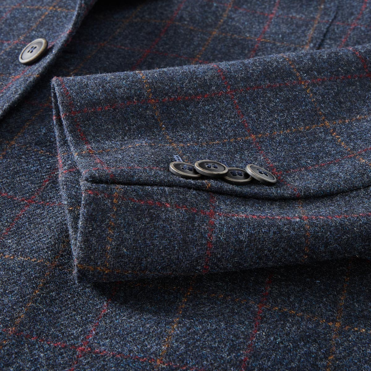 Weis Sakko aus Wolle blau