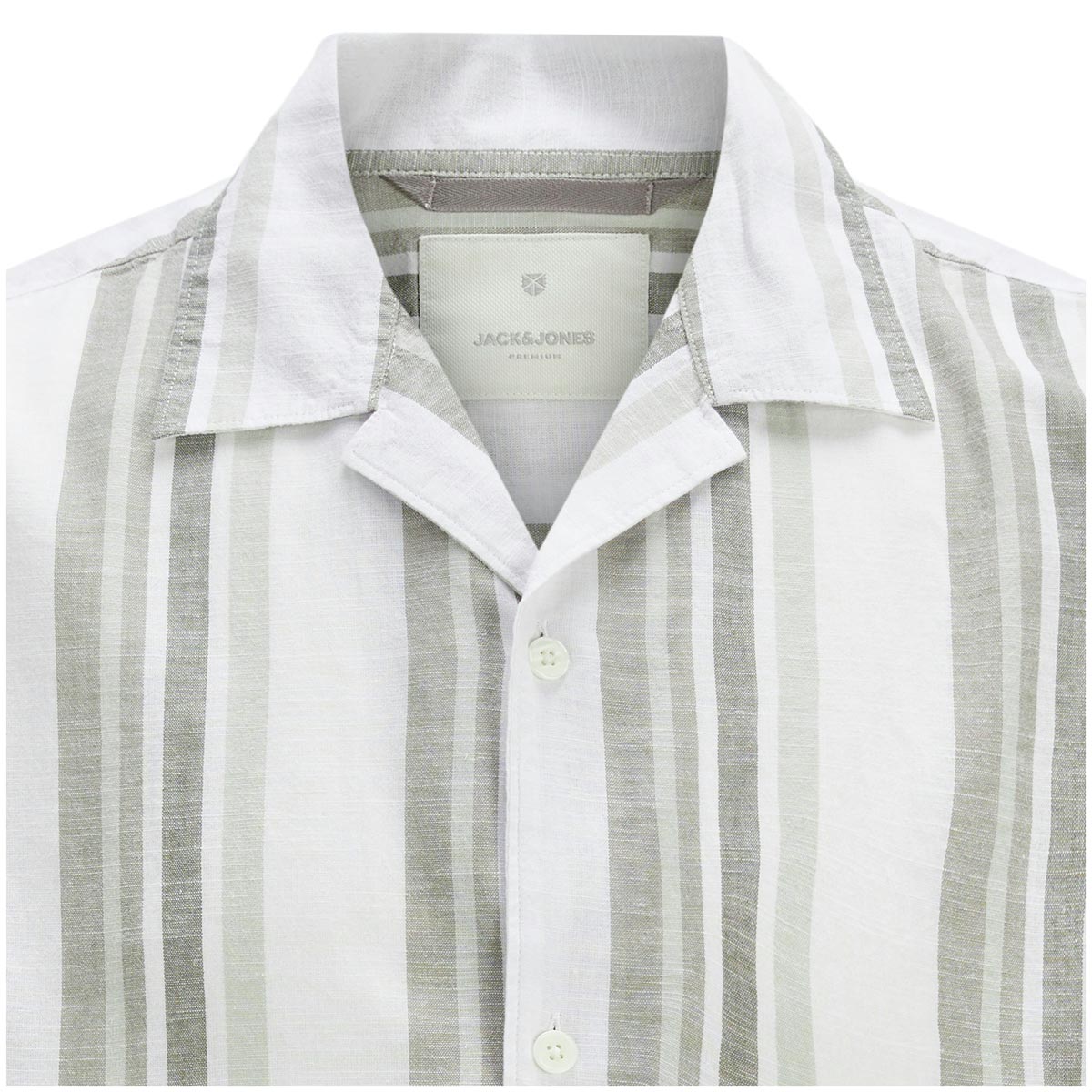 Jack&Jones Freizeithemd aus Leinenmischung oliv