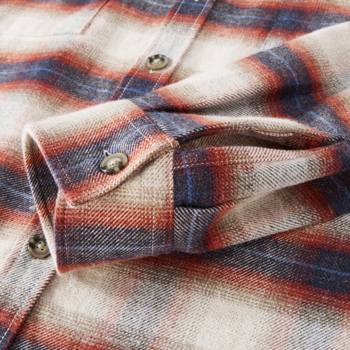 CASA MODA Flanell-Overshirt rot