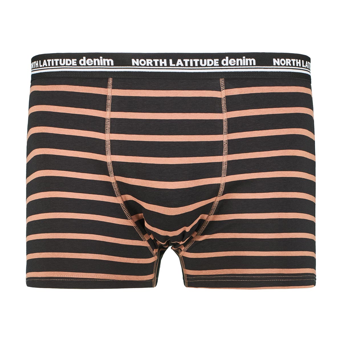 North 3er-Pack Pants mit Elasthan braun