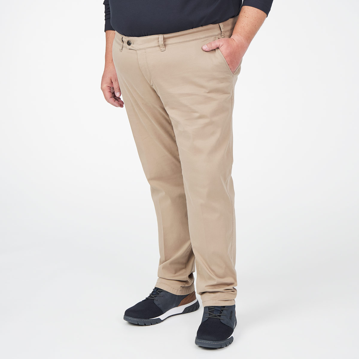 Eurex by Brax Stretch-Chinos „Jim“, Tapered Fit sand