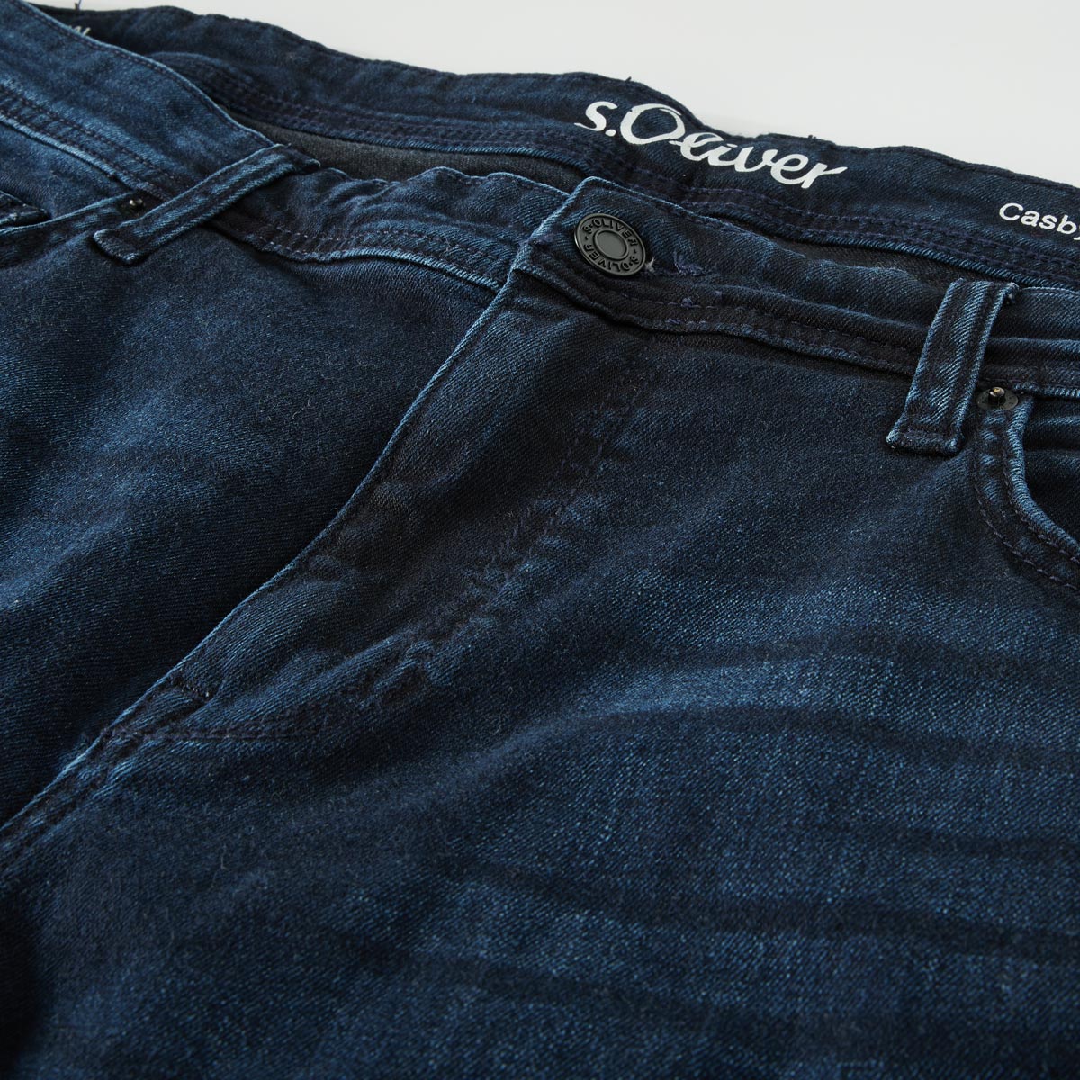 s.Oliver Jeans mit Stretch "Casby", Regular Fit blau