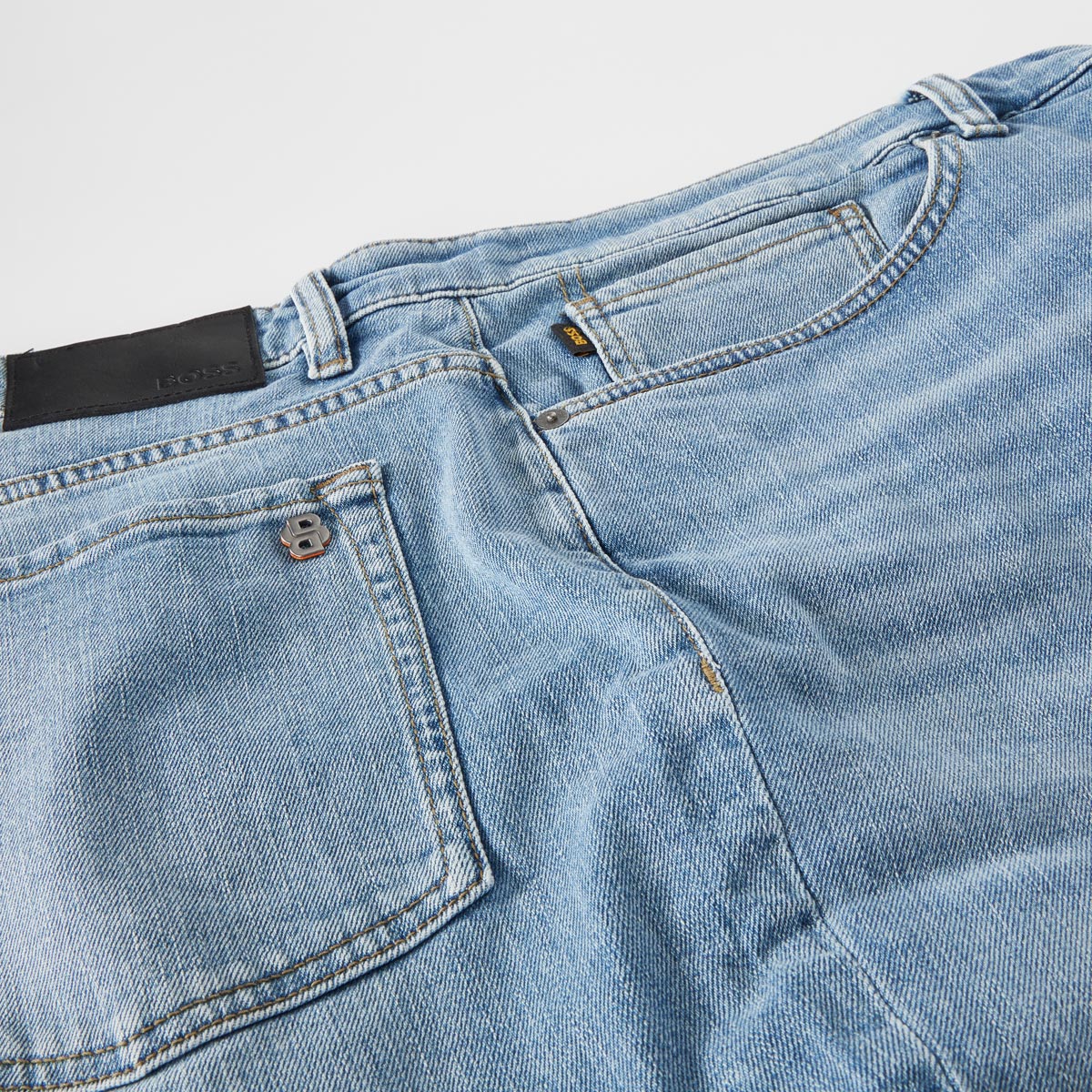 BOSS 5-Pocket-Shorts "RE.MAINE" hellblau