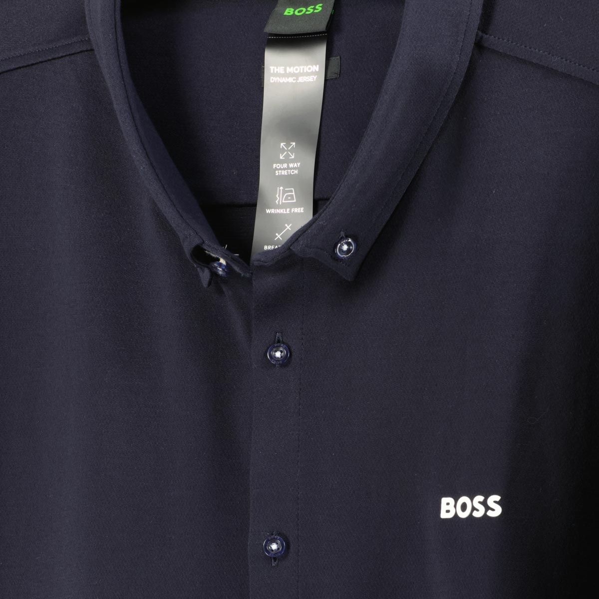 BOSS Freizeithemd aus Stretch-Jersey dunkelblau