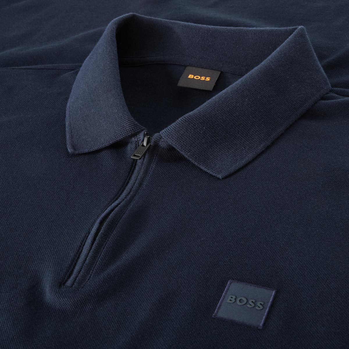 BOSS Poloshirt mit Stretch dunkelblau