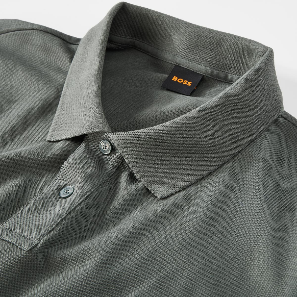 BOSS Poloshirt mit Elasthan grün