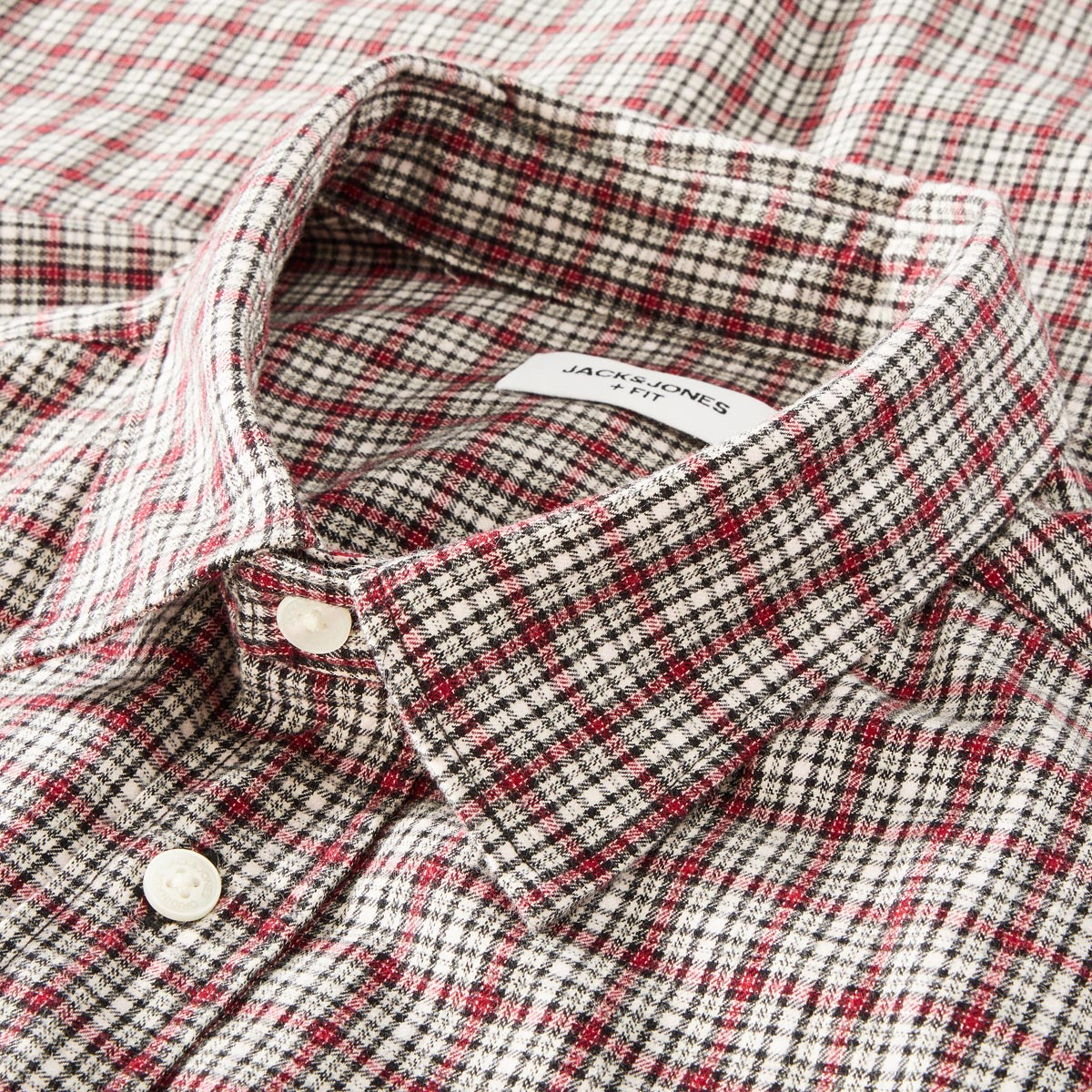 Jack&Jones Flanellhemd mit Karo-Muster rot