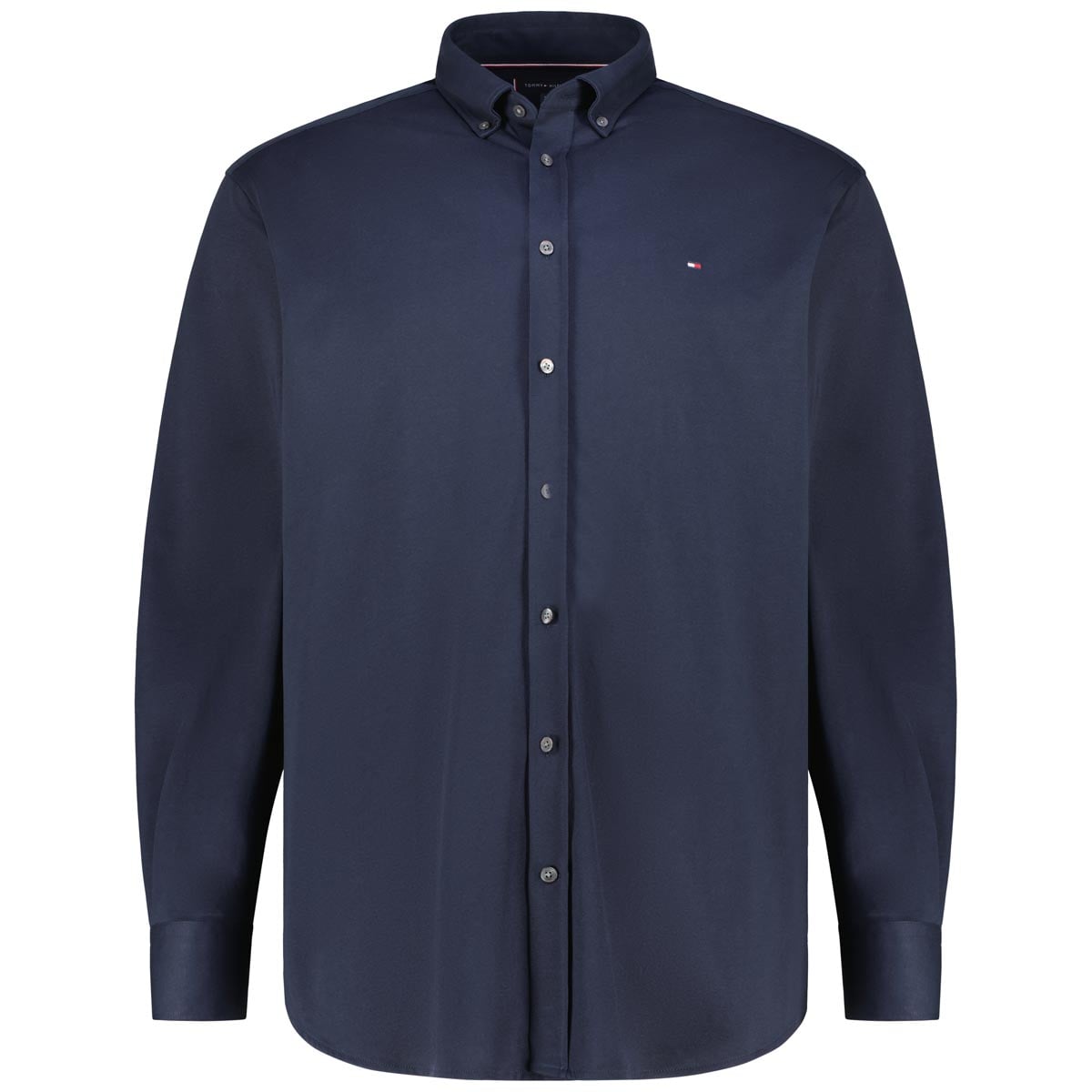 Tommy Hilfiger Freizeithemd aus Stretch-Jersey marine Tommy Hilfiger Freizeithemd aus Stretch-Jersey marine