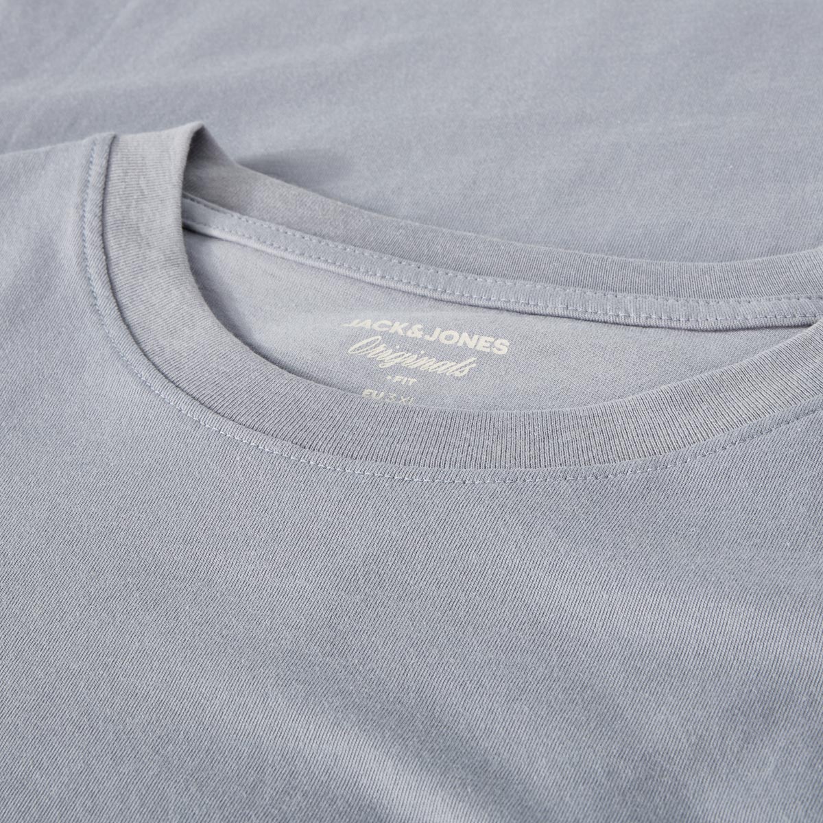 Jack&Jones T-Shirt mit Label-Print Farbe hellblau Größe: 8XL günstig online kaufen