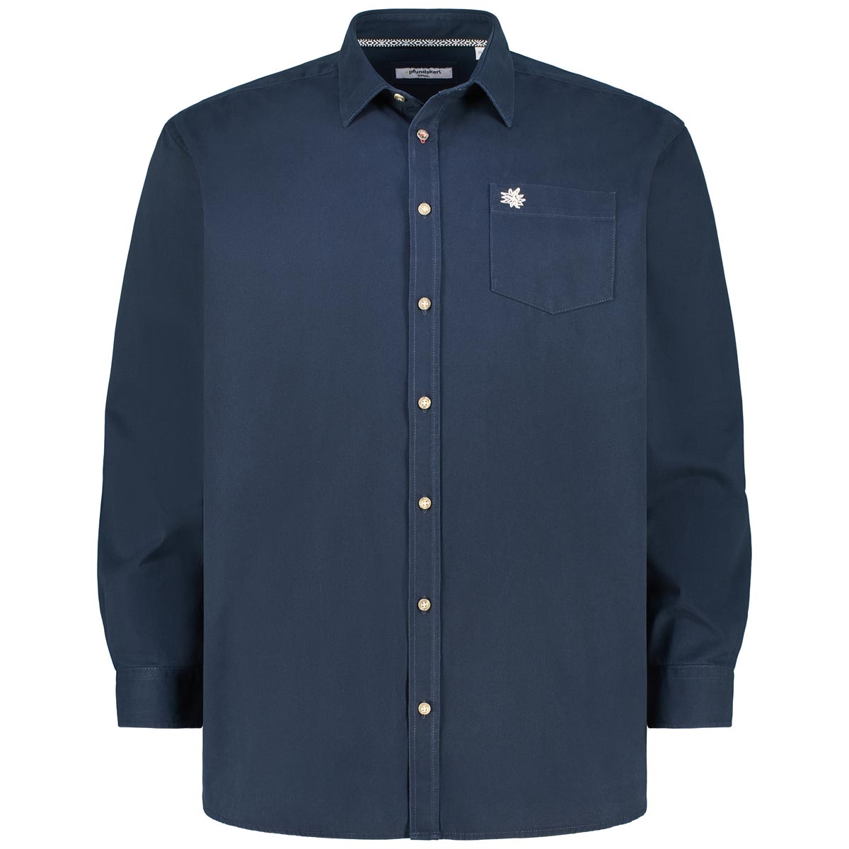 Shirts & More Trachtenhemd aus Baumwolle Farbe dunkelblau Größe: 3XL günstig online kaufen