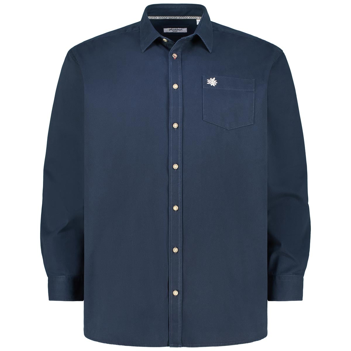 Pfundskerl Trachtenhemd Aus Baumwolle Farbe Dunkelblau Größe, 3XL