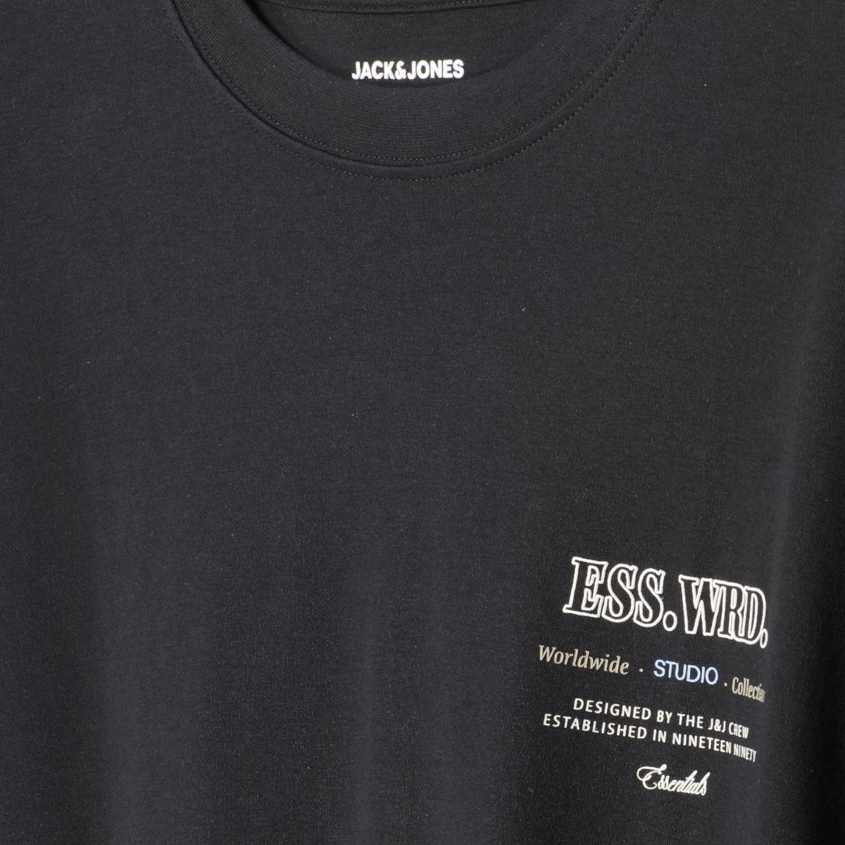 Jack&Jones T-Shirt aus Biobaumwolle schwarz