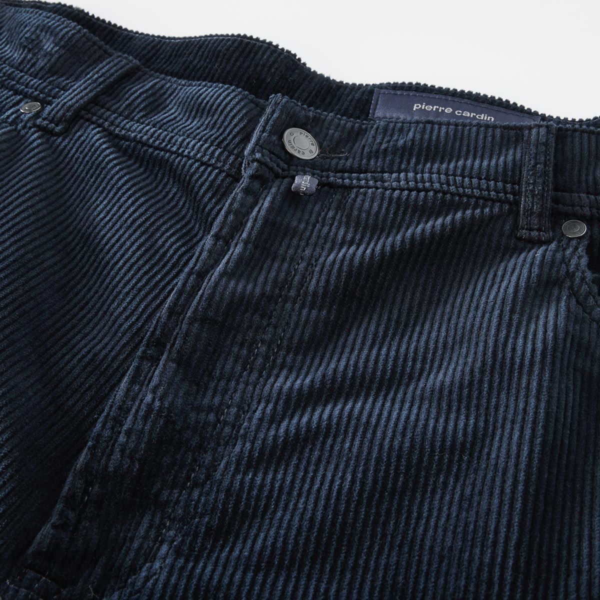 Pierre Cardin 5-Pocket Cordhose "PC-Laval" mit Stretch, Regular Fit blau