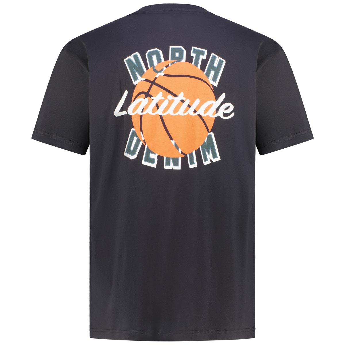 North T-Shirt mit Rückenprint schwarz
