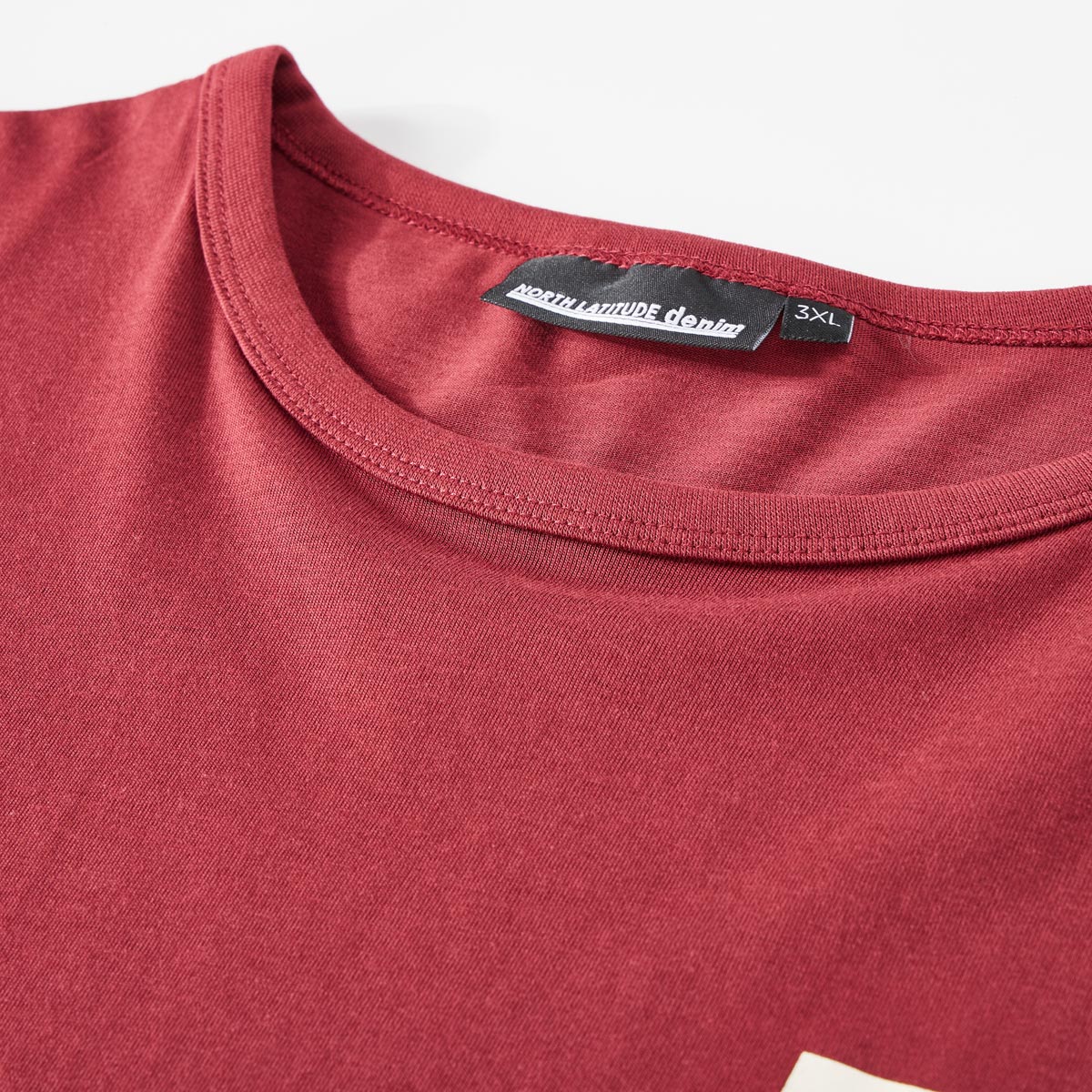 North T-Shirt mit Baseball-Print rot