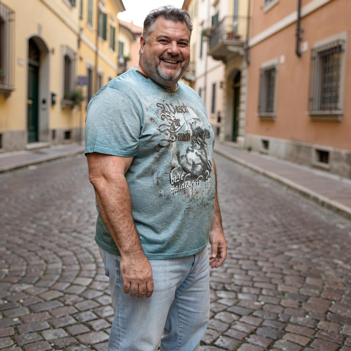 Pfundskerl T-Shirt aus Biobaumwolle blau