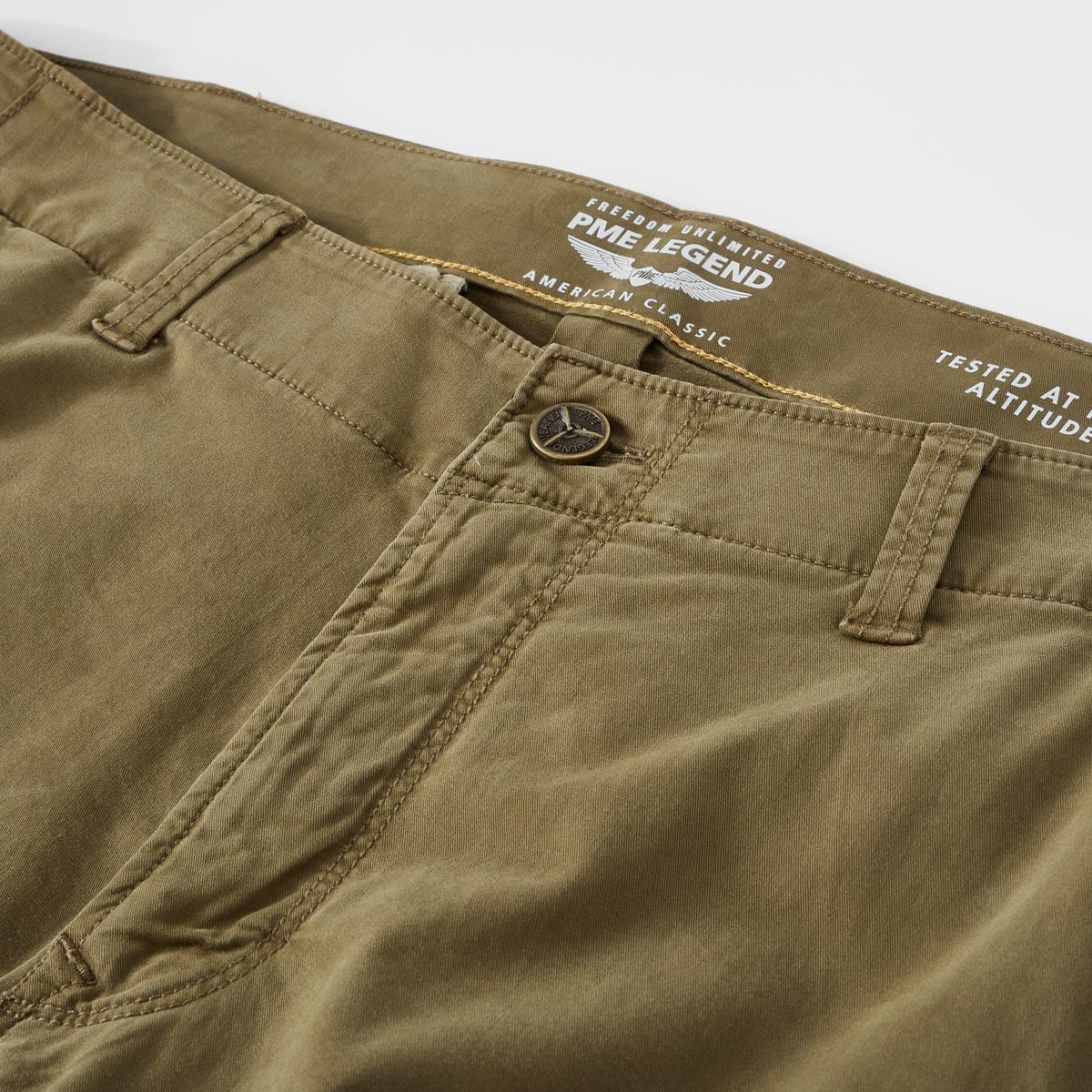 PME LEGEND Stretch-Cargo-Hose, Regular Fit oliv