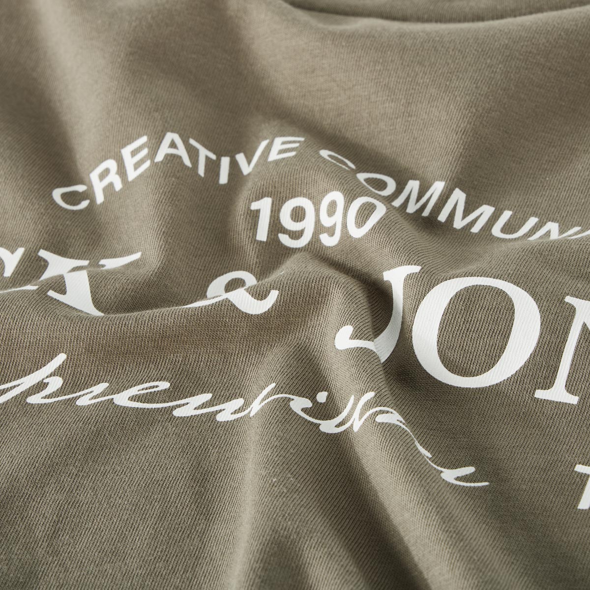 Jack&Jones T-Shirt mit Label-Print oliv