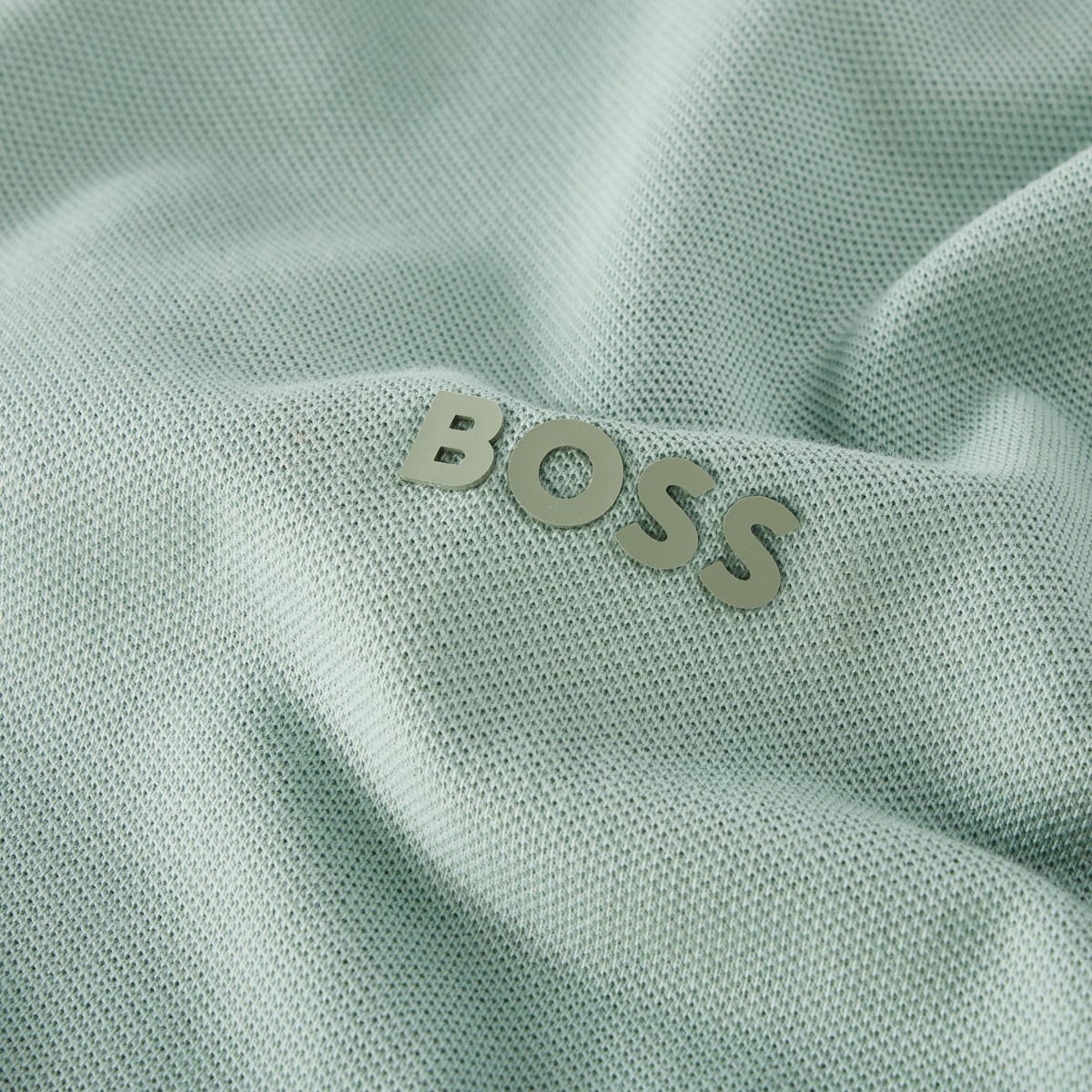 BOSS Poloshirt aus Baumwolle mint