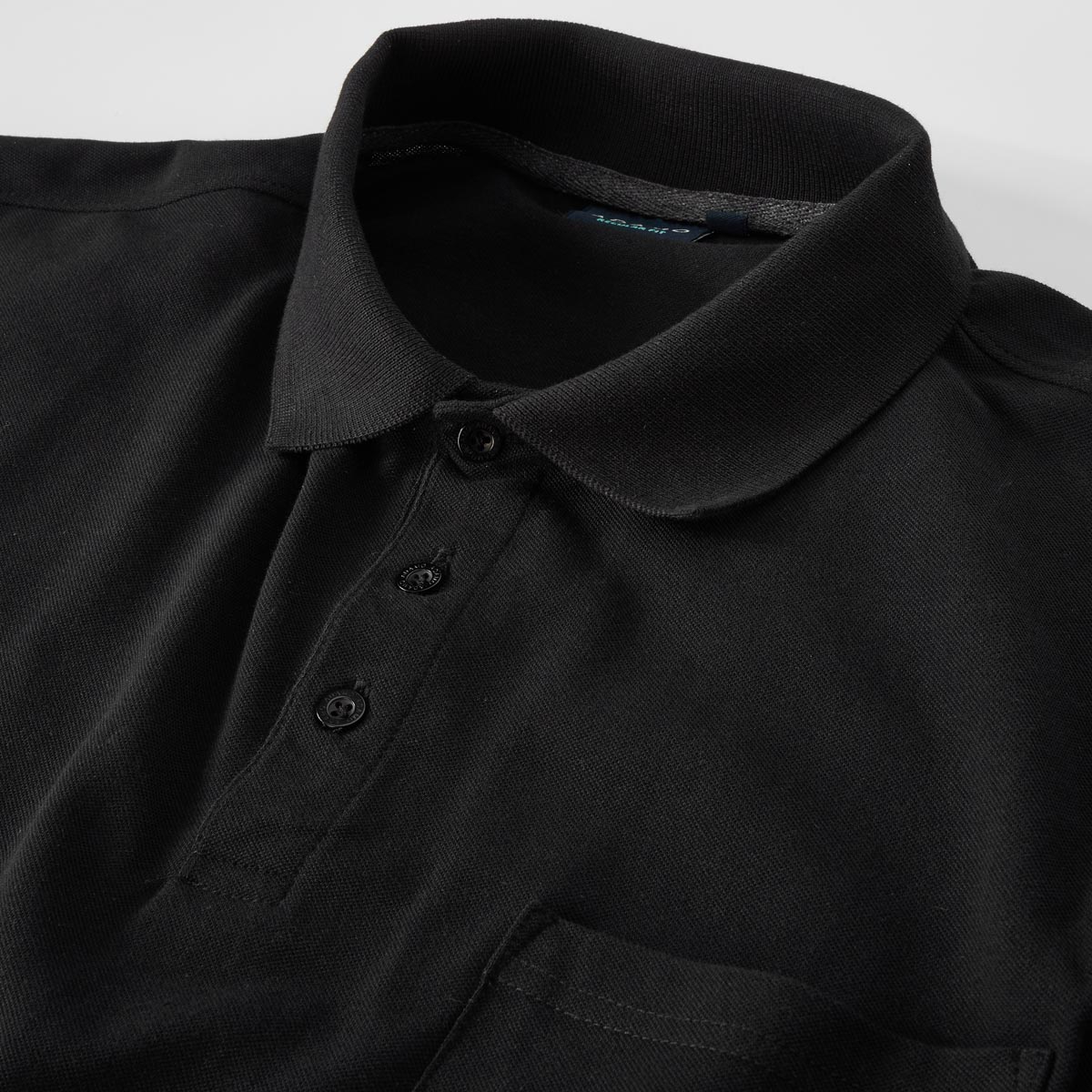 ADAMO Poloshirt aus Baumwoll-Piqué bis 10XL  schwarz