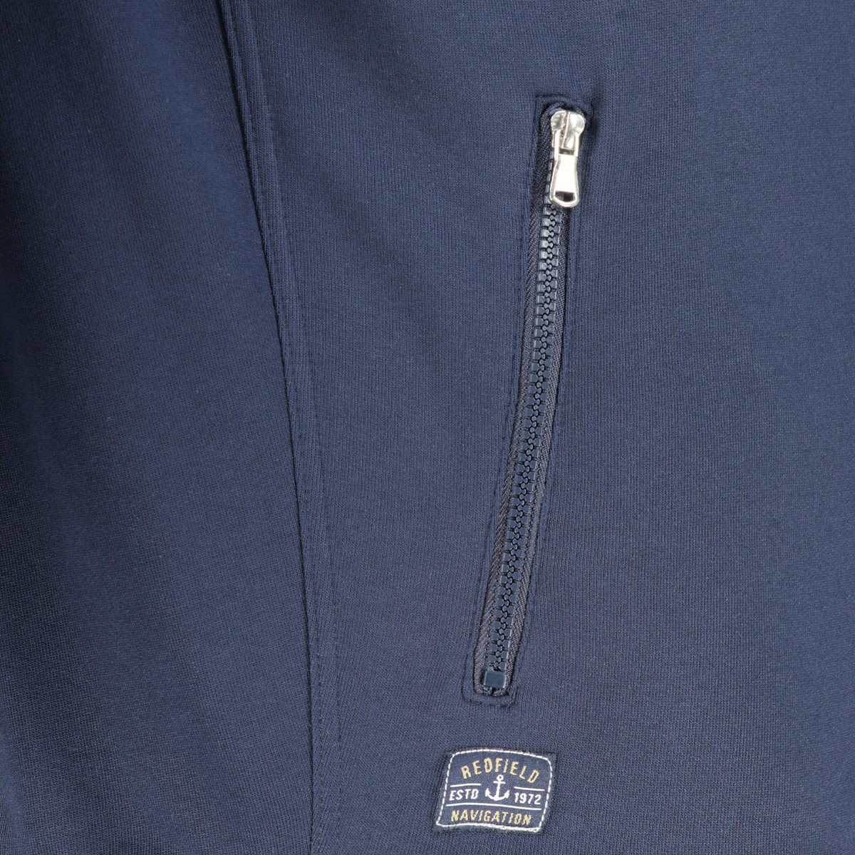 Redfield Sweatjacke aus Baumwollmischung dunkelblau