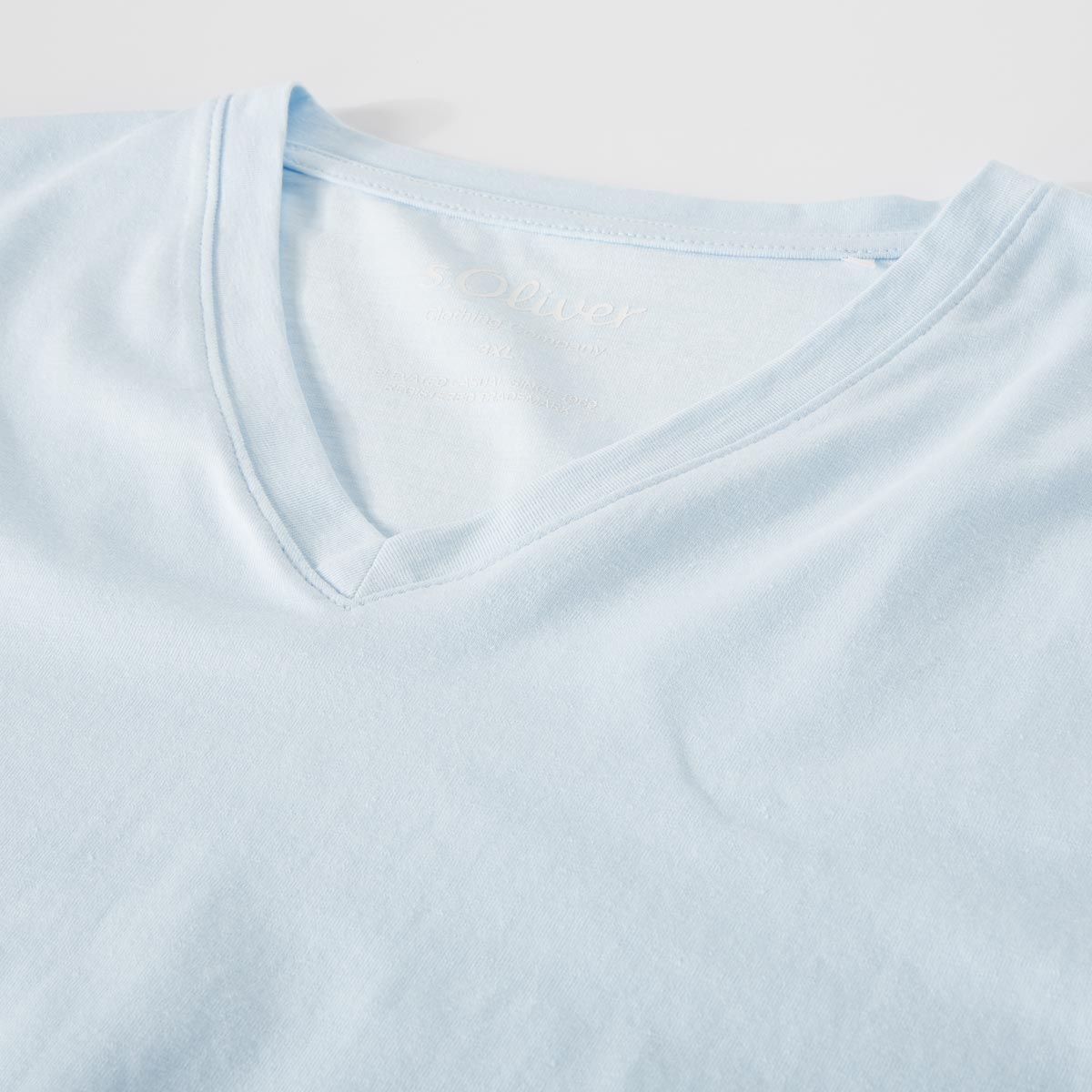 s.Oliver T-Shirt mit Elasthan blau