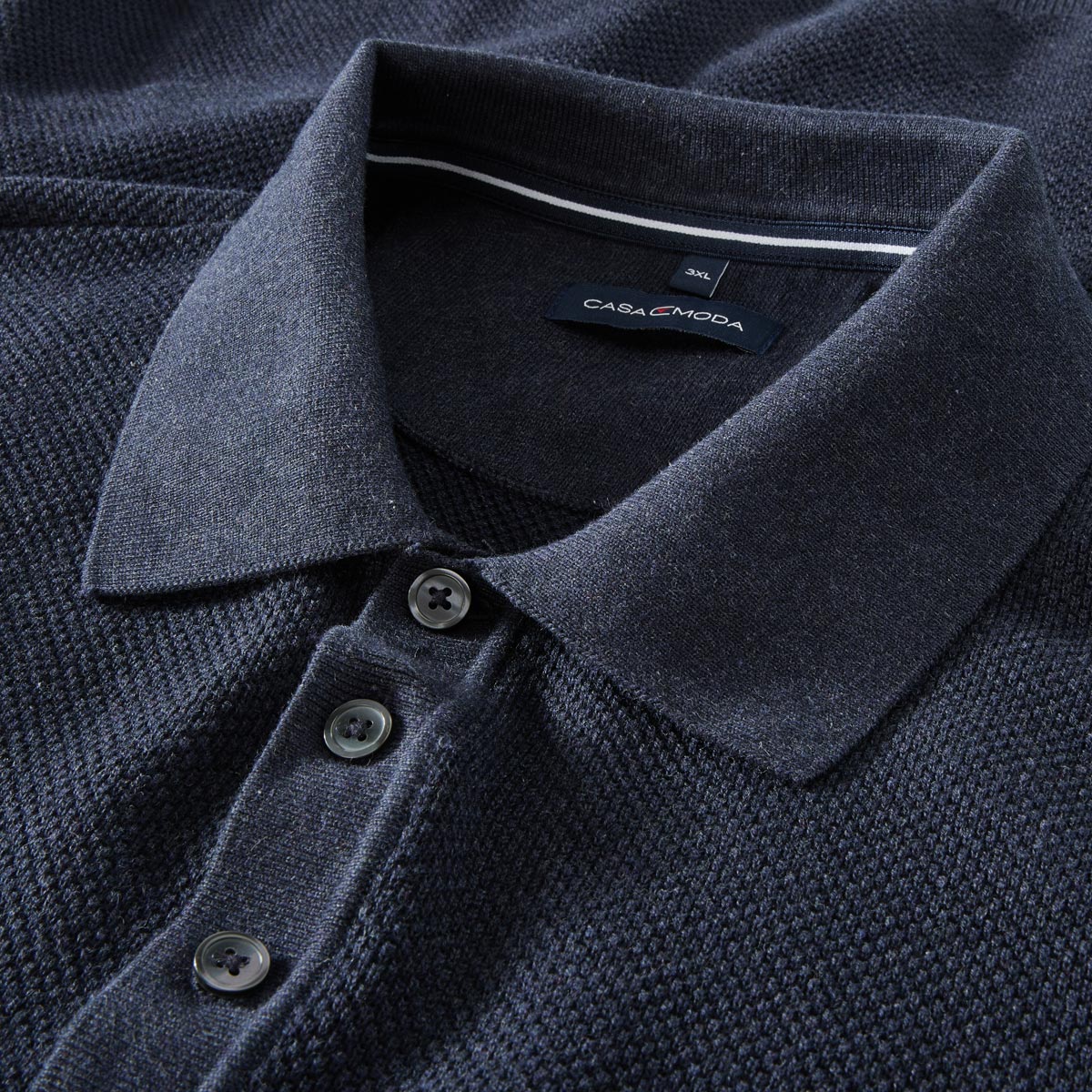 CASA MODA Basic-Poloshirt marine