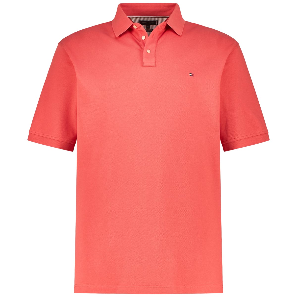 Tommy Hilfiger Poloshirt mit Stretch Farbe korallrot Größe: 5XL günstig online kaufen
