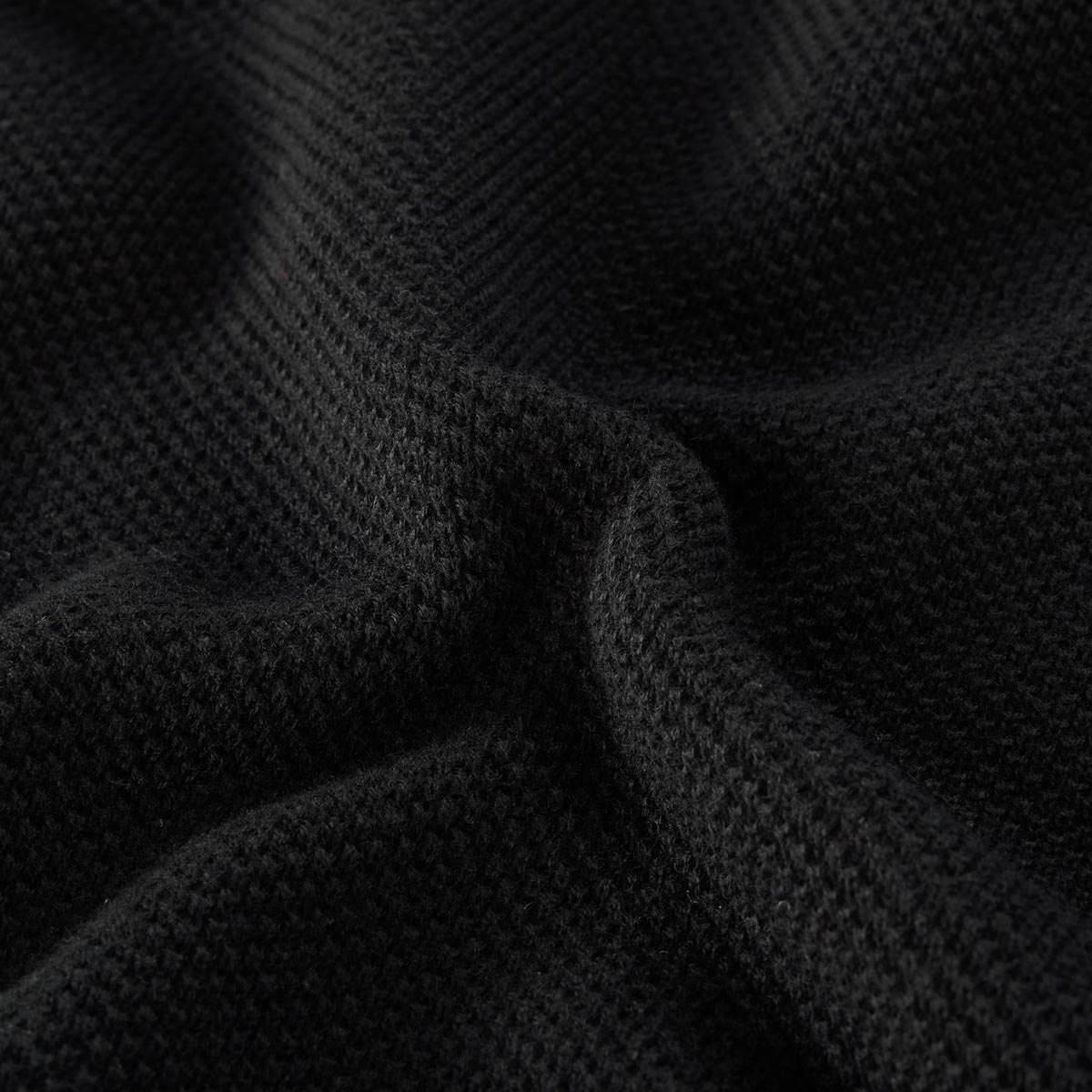 Jack&Jones Strick-Poloshirt schwarz