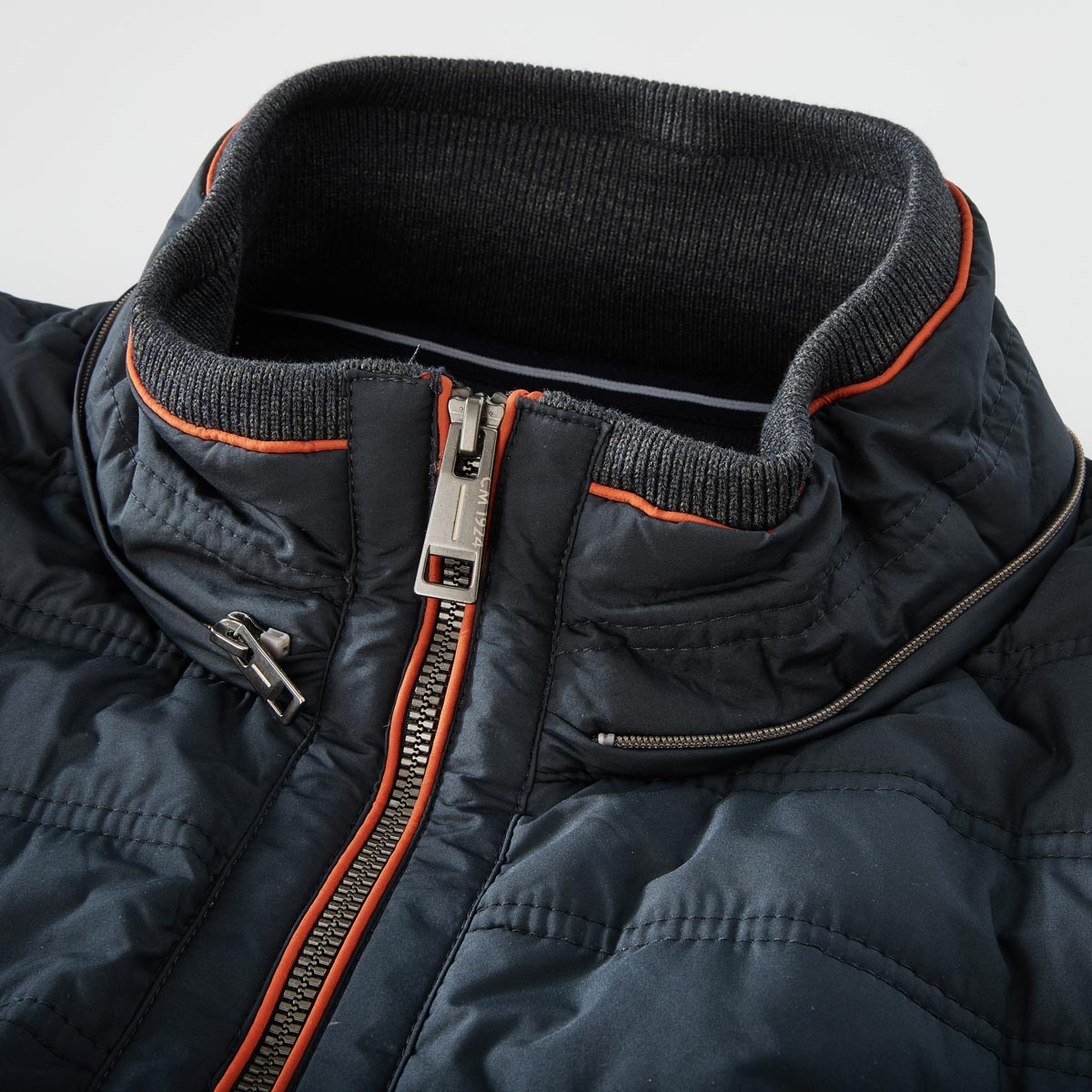 CASA MODA Strickjacke aus Materialmix dunkelblau