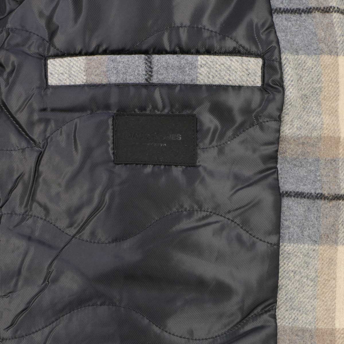 Jack&Jones Freizeitjacke aus Wollmischung grau