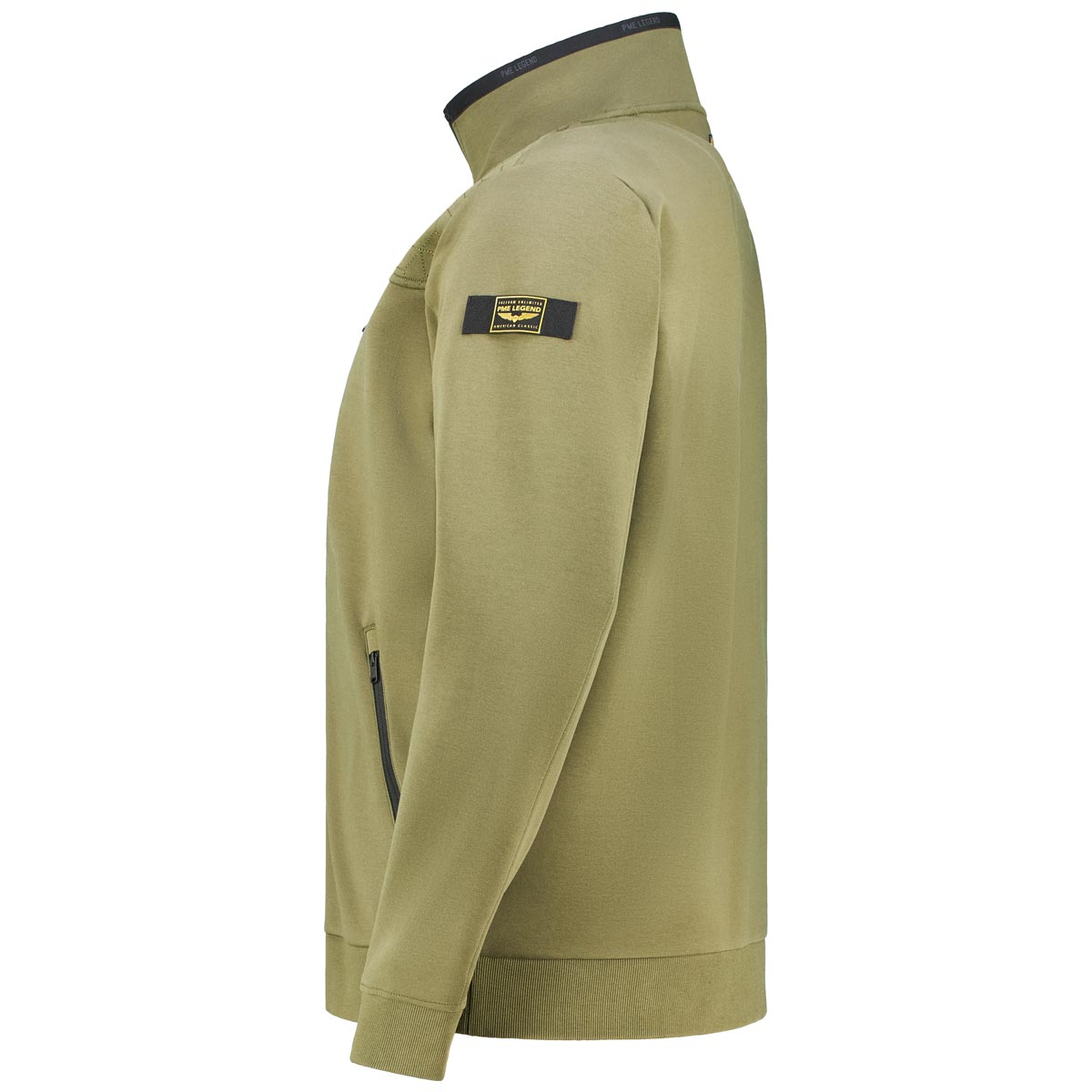 PME LEGEND Sweatjacke mit Elasthan grün