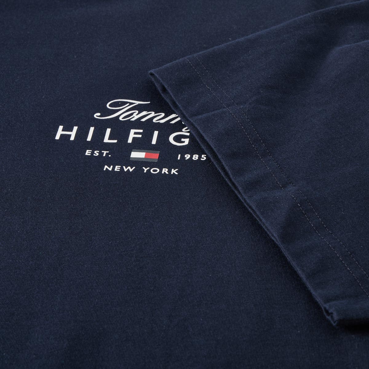Tommy Hilfiger T-Shirt mit Label-Print marine
